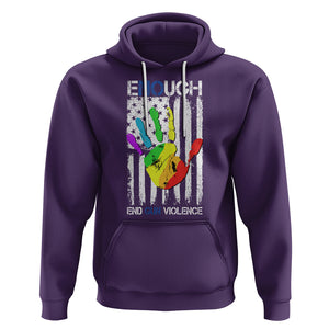 Gun Violence Awareness Hoodie Enough End Gun Violence Protect Our Children Orange Mom Dad TS02 Purple Printyourwear