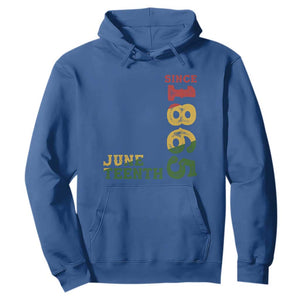 Juneteenth Hoodie Since 1865 Freedom Black History Independence Day TS02 Royal Blue Print Your Wear