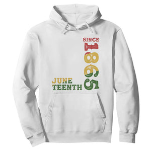 Juneteenth Hoodie Since 1865 Freedom Black History Independence Day TS02 White Print Your Wear