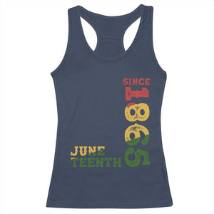 Juneteenth Since 1865 Racerback Tank Top Freedom Black History Independence Day TS02 Navy Print Your Wear