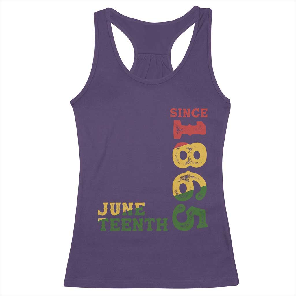 Juneteenth Since 1865 Racerback Tank Top Freedom Black History Independence Day TS02 Purple Print Your Wear