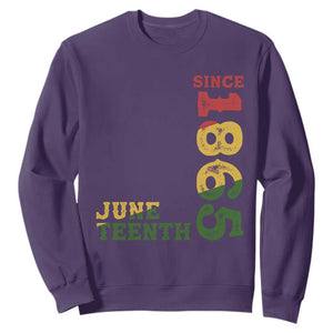 Juneteenth Sweatshirt Since 1865 Freedom Black History Independence Day TS02 Purple Print Your Wear