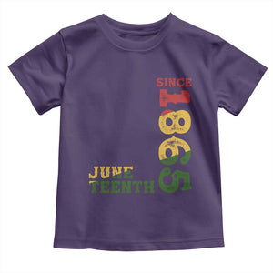 Juneteenth Since 1865 Toddler T Shirt Freedom Black History Independence Day TS02 Purple Print Your Wear