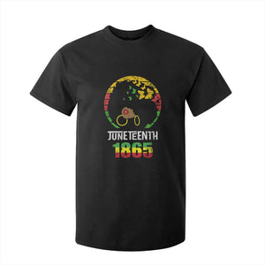 Juneteenth 1865 T Shirt For Kid Retro Black Woman Pride TS02 Black Print Your Wear