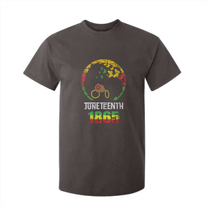 Juneteenth 1865 T Shirt For Kid Retro Black Woman Pride TS02 Dark Chocolate Print Your Wear