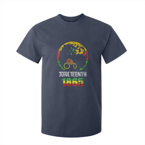 Juneteenth 1865 T Shirt For Kid Retro Black Woman Pride TS02 Navy Print Your Wear