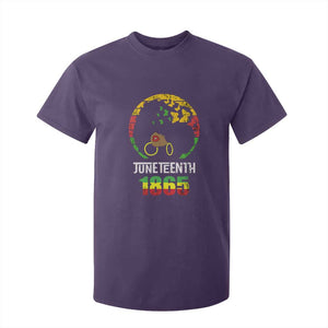 Juneteenth 1865 T Shirt For Kid Retro Black Woman Pride TS02 Purple Print Your Wear