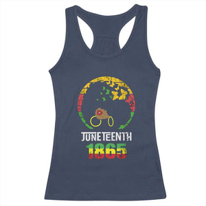Juneteenth 1865 Racerback Tank Top Retro Black Woman Pride TS02 Navy Print Your Wear
