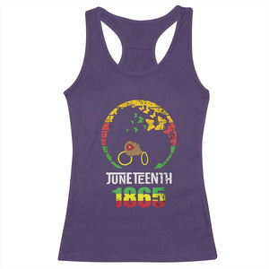 Juneteenth 1865 Racerback Tank Top Retro Black Woman Pride TS02 Purple Print Your Wear