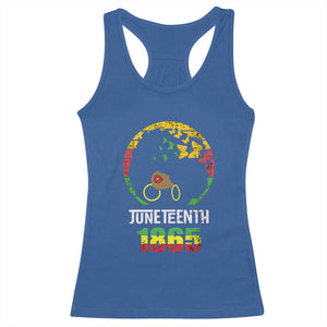 Juneteenth 1865 Racerback Tank Top Retro Black Woman Pride TS02 Royal Blue Print Your Wear
