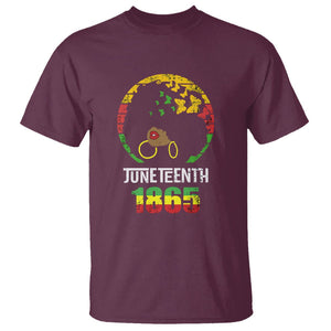 Juneteenth Is My Independence Day T Shirt Black Womens Black Pride TS02 Maroon Print Your Wear