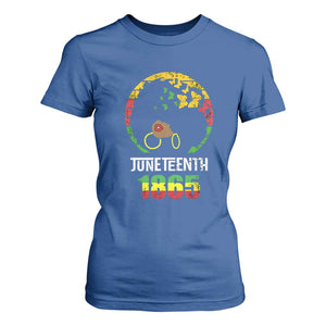 Juneteenth 1865 T Shirt For Women Retro Black Woman Pride TS02 Royal Blue Print Your Wear