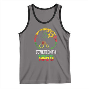 Juneteenth 1865 Tank Top Retro Black Woman Pride TS02 Deep Heather Black Print Your Wear