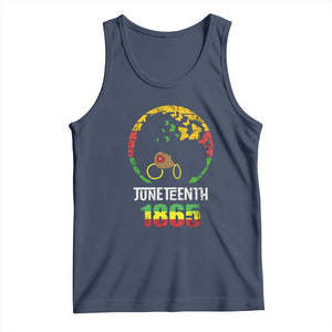 Juneteenth 1865 Tank Top Retro Black Woman Pride TS02 Navy Print Your Wear