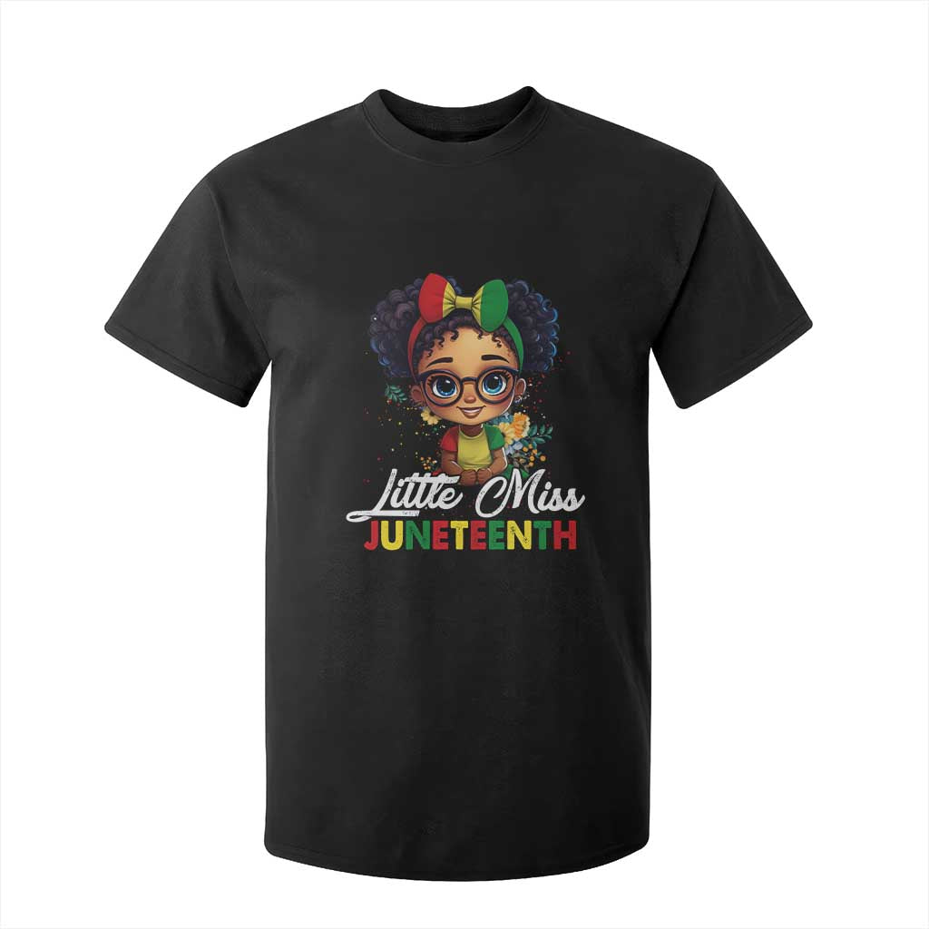 Little Miss Juneteenth T Shirt For Kid Since 1865 Black History TS02 Black Print Your Wear