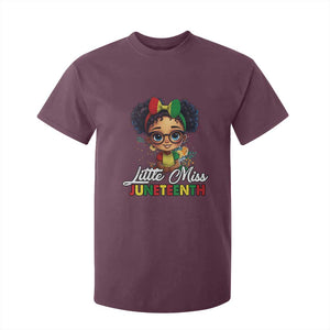 Little Miss Juneteenth T Shirt For Kid Since 1865 Black History TS02 Maroon Print Your Wear