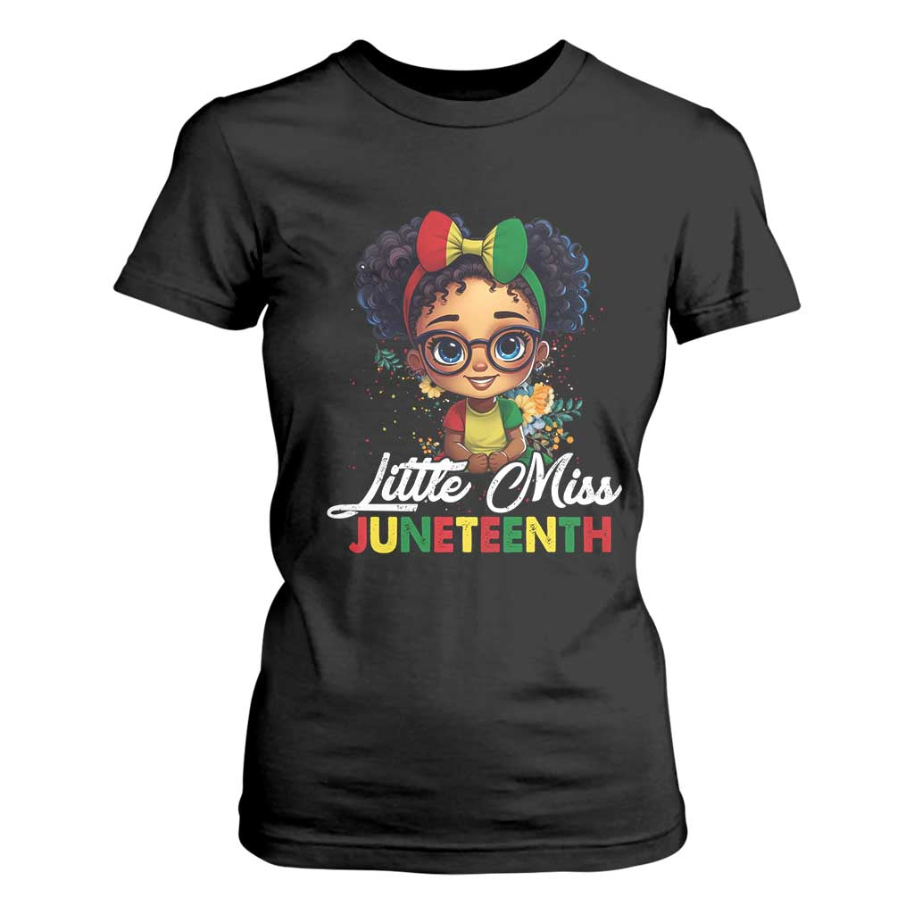Little Miss Juneteenth T Shirt For Women Since 1865 Black History TS02 Black Print Your Wear