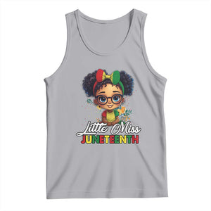 Little Miss Juneteenth Tank Top Since 1865 Black History TS02 Athletic Heather Print Your Wear