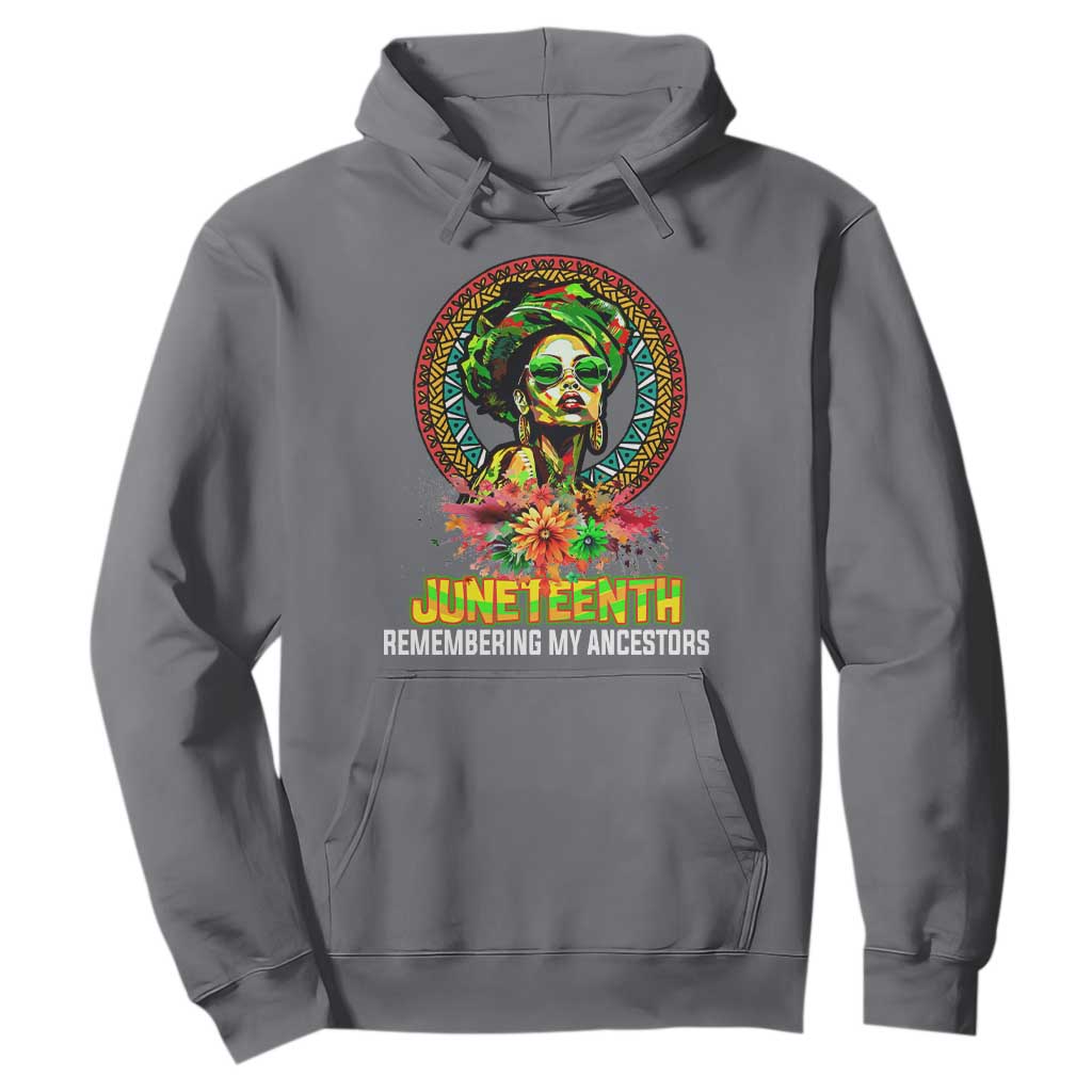 Juneteenth Hoodie Remembering Ancestors African American Womens TS02 Charcoal Print Your Wear