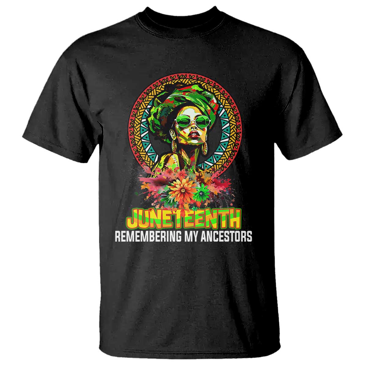 Juneteenth 1865 T Shirt Remembering Ancestors African American Woman TS02 Black Print Your Wear
