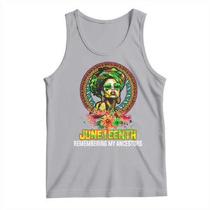 Juneteenth 1865 Tank Top Remembering Ancestors African American Woman TS02 Athletic Heather Print Your Wear