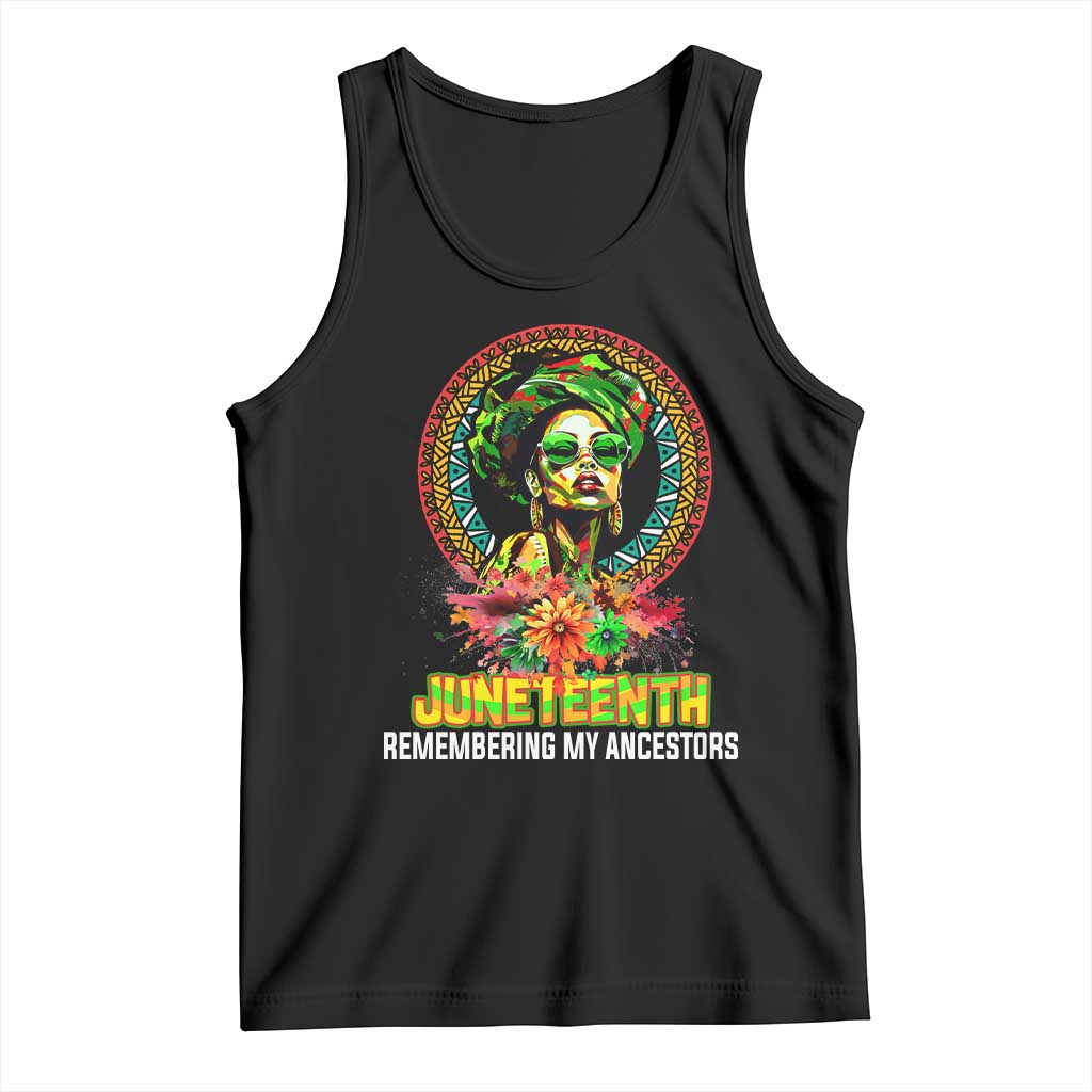 Juneteenth 1865 Tank Top Remembering Ancestors African American Woman TS02 Black Print Your Wear