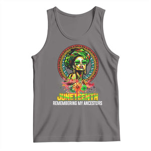 Juneteenth 1865 Tank Top Remembering Ancestors African American Woman TS02 Deep Heather Print Your Wear