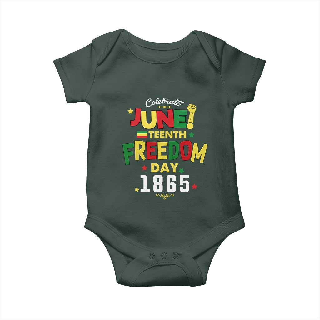 Celebrate Juneteenth 1865 Baby Onesie Freedom Day Black History Independence TS02 Print Your Wear