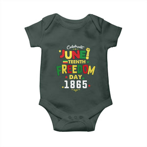 Celebrate Juneteenth 1865 Baby Onesie Freedom Day Black History Independence TS02 Print Your Wear