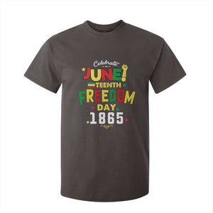 Celebrate Juneteenth 1865 T Shirt For Kid Freedom Day Black History Independence TS02 Dark Chocolate Print Your Wear