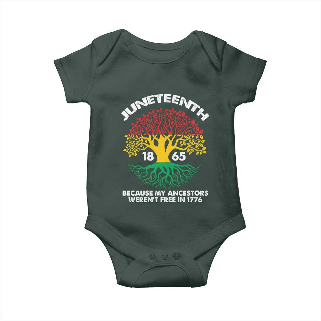 Juneteenth 1865 Baby Onesie Because My Ancestor Weren't Free In 1776 African American Roots TS02 Print Your Wear