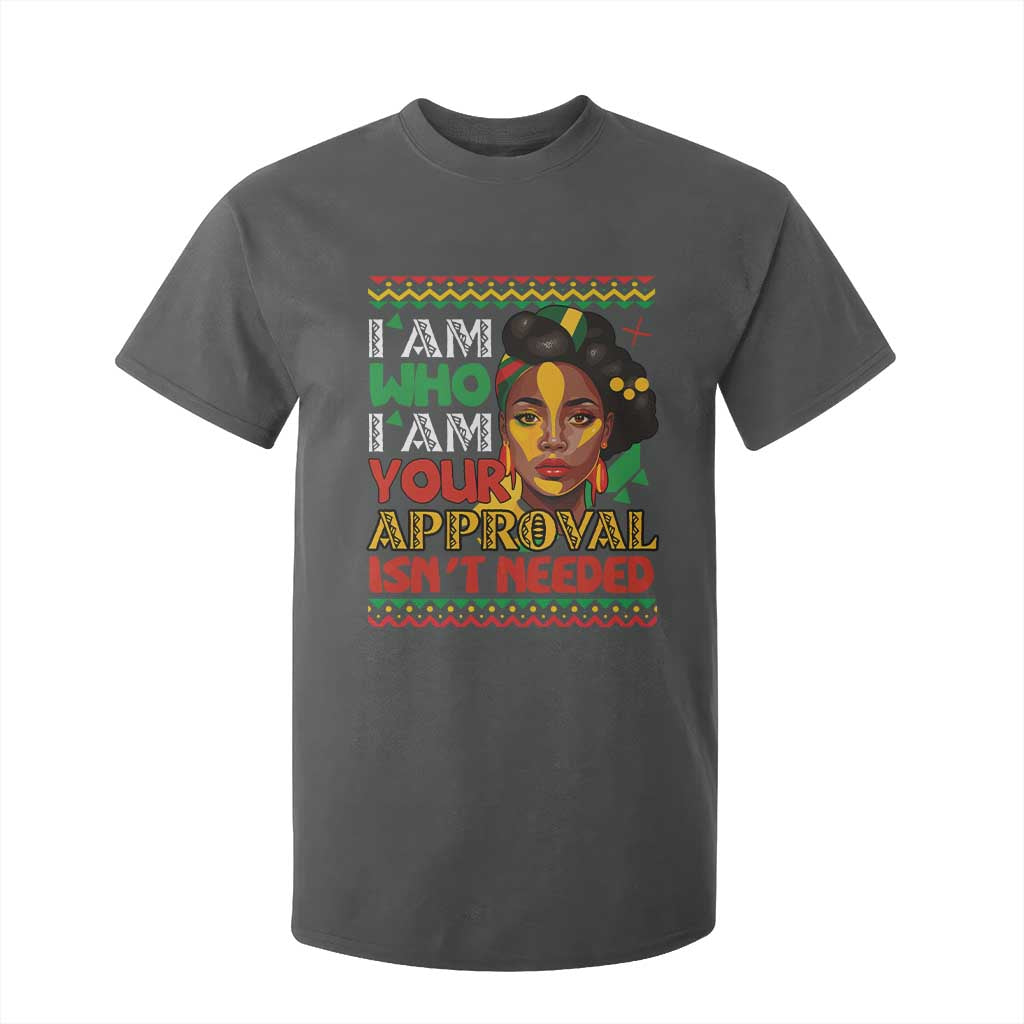 Black Queen Pride T Shirt For Kid I Am Who I Am Your Approval Isn't Needed TS02 Dark Heather Print Your Wear