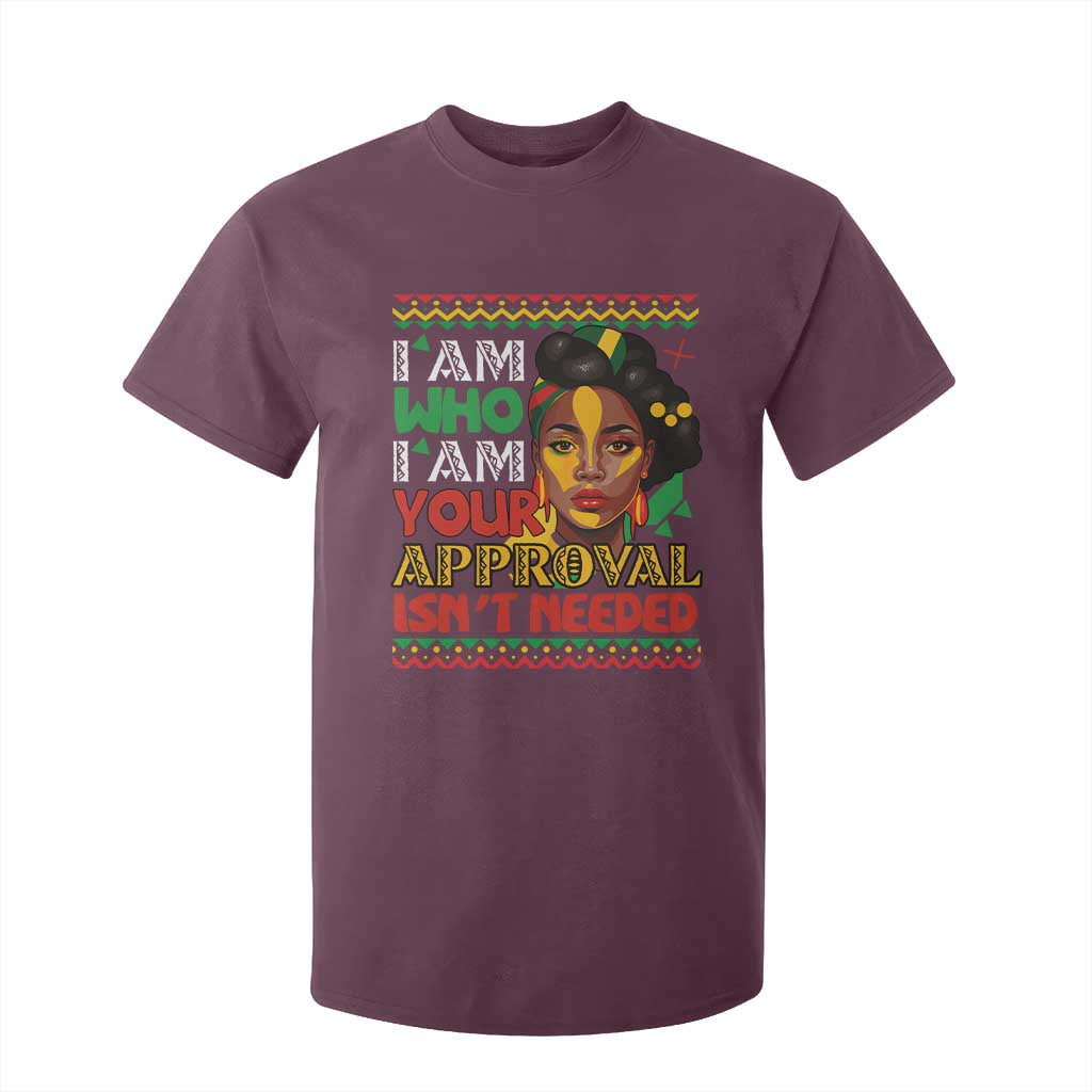Black Queen Pride T Shirt For Kid I Am Who I Am Your Approval Isn't Needed TS02 Maroon Print Your Wear
