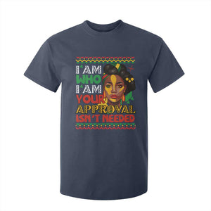 Black Queen Pride T Shirt For Kid I Am Who I Am Your Approval Isn't Needed TS02 Navy Print Your Wear