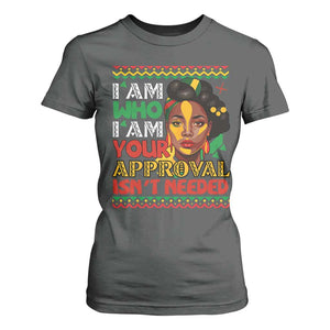 Black Queen Pride T Shirt For Women I Am Who I Am Your Approval Isn't Needed TS02 Dark Heather Print Your Wear