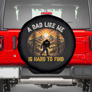Retro Bigfoot Dad Like Me Is Hard To Find Spare Tire Cover Sasquatch Gift for Outdoorsy Fathers Myth Seekers