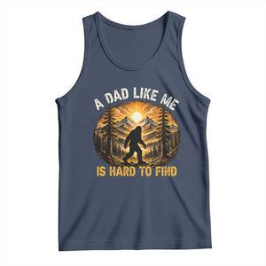 Retro Bigfoot Dad Like Me Is Hard To Find Tank Top Sasquatch Gift for Outdoorsy Fathers Myth Seekers