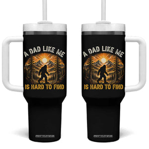 Retro Bigfoot Dad Like Me Is Hard To Find Tumbler With Handle Sasquatch Gift for Outdoorsy Fathers Myth Seekers