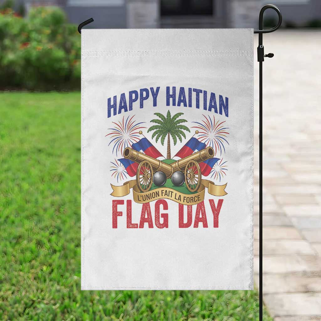 Happy Haitian Flag Day Celebration Graphic Garden Flag May 18 National Pride Haiti Heritage TS02 Print Your Wear