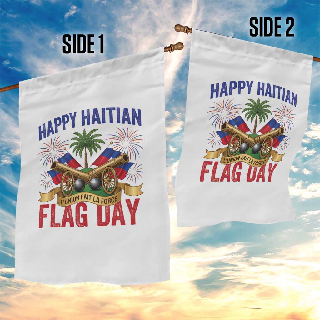 Happy Haitian Flag Day Celebration Graphic Garden Flag May 18 National Pride Haiti Heritage TS02 Print Your Wear