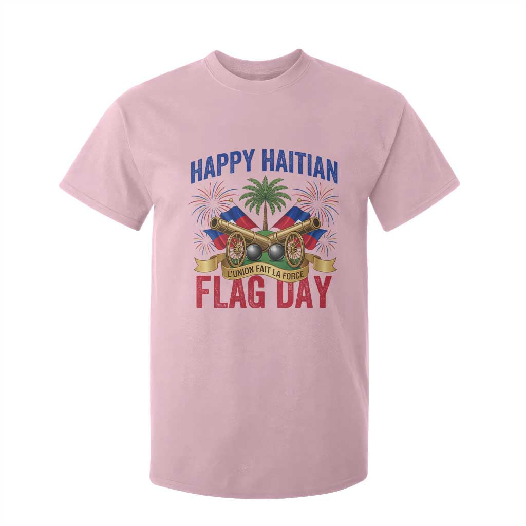 Happy Haitian Flag Day Celebration Graphic T Shirt For Kid May 18 National Pride Haiti Heritage TS02 Light Pink Print Your Wear