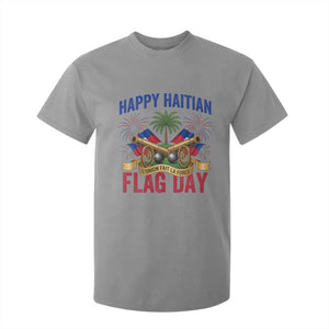 Happy Haitian Flag Day Celebration Graphic T Shirt For Kid May 18 National Pride Haiti Heritage TS02 Sport Gray Print Your Wear