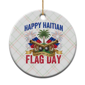 Happy Haitian Flag Day Celebration Graphic Ceramic Ornament May 18 National Pride Haiti Heritage TS02 1pc Christmas Plaid Print Your Wear