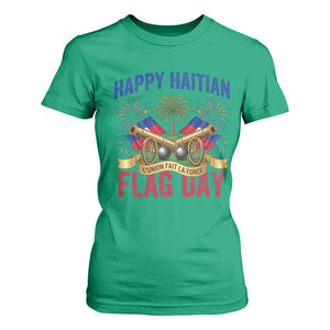 Happy Haitian Flag Day Celebration Graphic T Shirt For Women May 18 National Pride Haiti Heritage TS02 Irish Green Print Your Wear