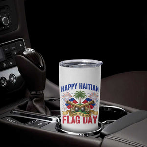 Happy Haitian Flag Day Celebration Graphic Tumbler Cup May 18 National Pride Haiti Heritage TS02 Print Your Wear