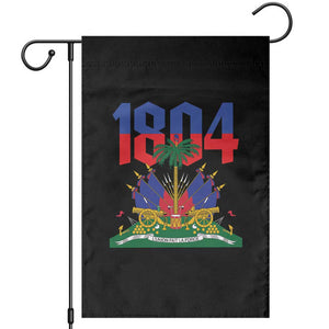 Haiti 1804 Independence Year Graphic Garden Flag Haitian Pride Coat of Arms National Heritage TS02 Black Print Your Wear