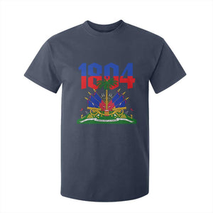 Haiti 1804 Independence Year Graphic T Shirt For Kid Haitian Pride Coat of Arms National Heritage TS02 Navy Print Your Wear