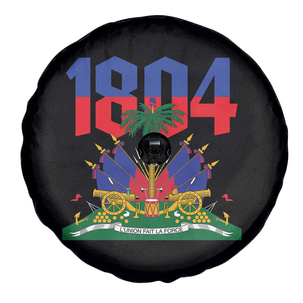 Haiti 1804 Independence Year Graphic Spare Tire Cover Haitian Pride Coat of Arms National Heritage TS02 Print Your Wear