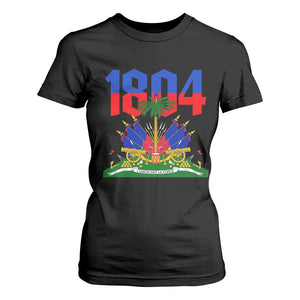 Haiti 1804 Independence Year Graphic T Shirt For Women Haitian Pride Coat of Arms National Heritage TS02 Black Print Your Wear
