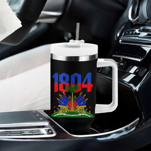 Haiti 1804 Independence Year Graphic Tumbler With Handle Haitian Pride Coat of Arms National Heritage TS02 Print Your Wear
